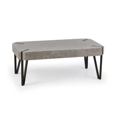 COFFEE TABLE EMILY, CONCRETE / BLACK